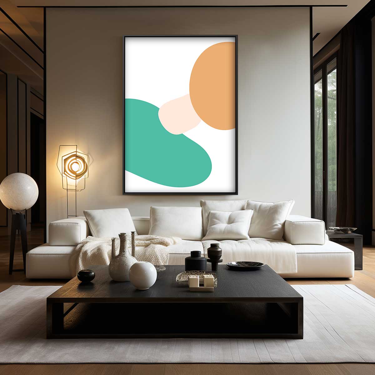 Vrolijke Kleurenmix Kunstwerk-canvas-dibond-plexiglas-wanddecoratie-WallArtistic