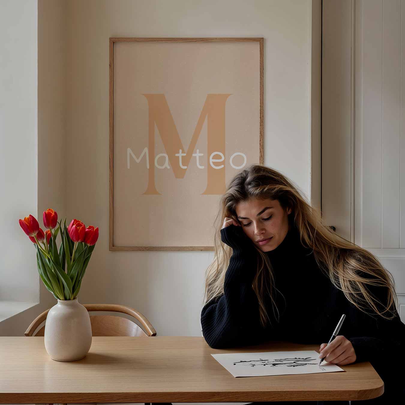 Naam Poster Matteo-WallArtistic