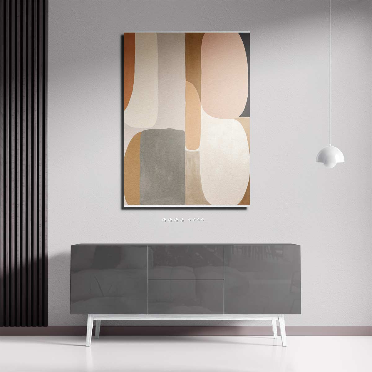 Aards Verlangen - Abstracte Harmonie in Kleur Kunstwerk-canvas-dibond-plexiglas-wanddecoratie-WallArtistic