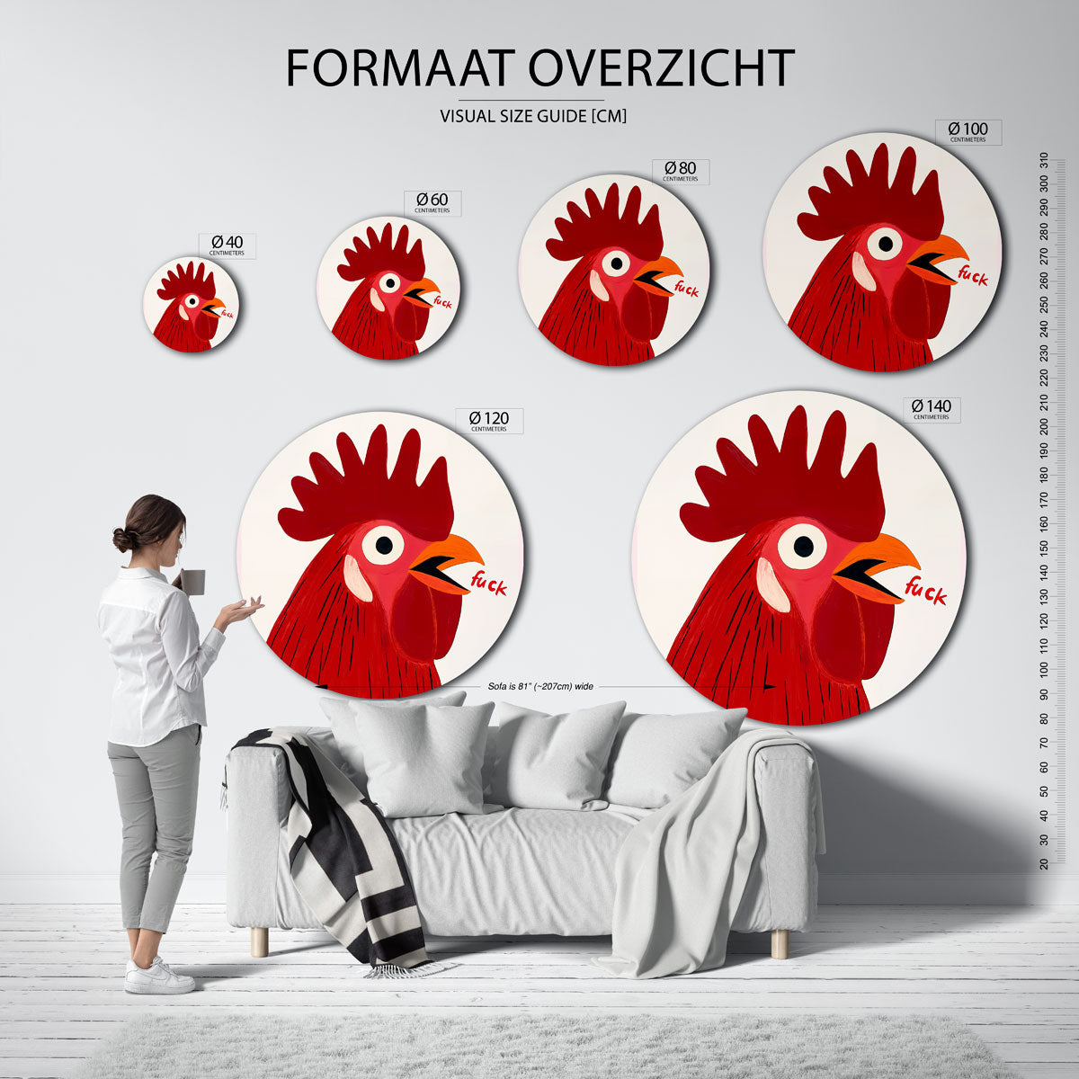 Rode haan Muurcirkel