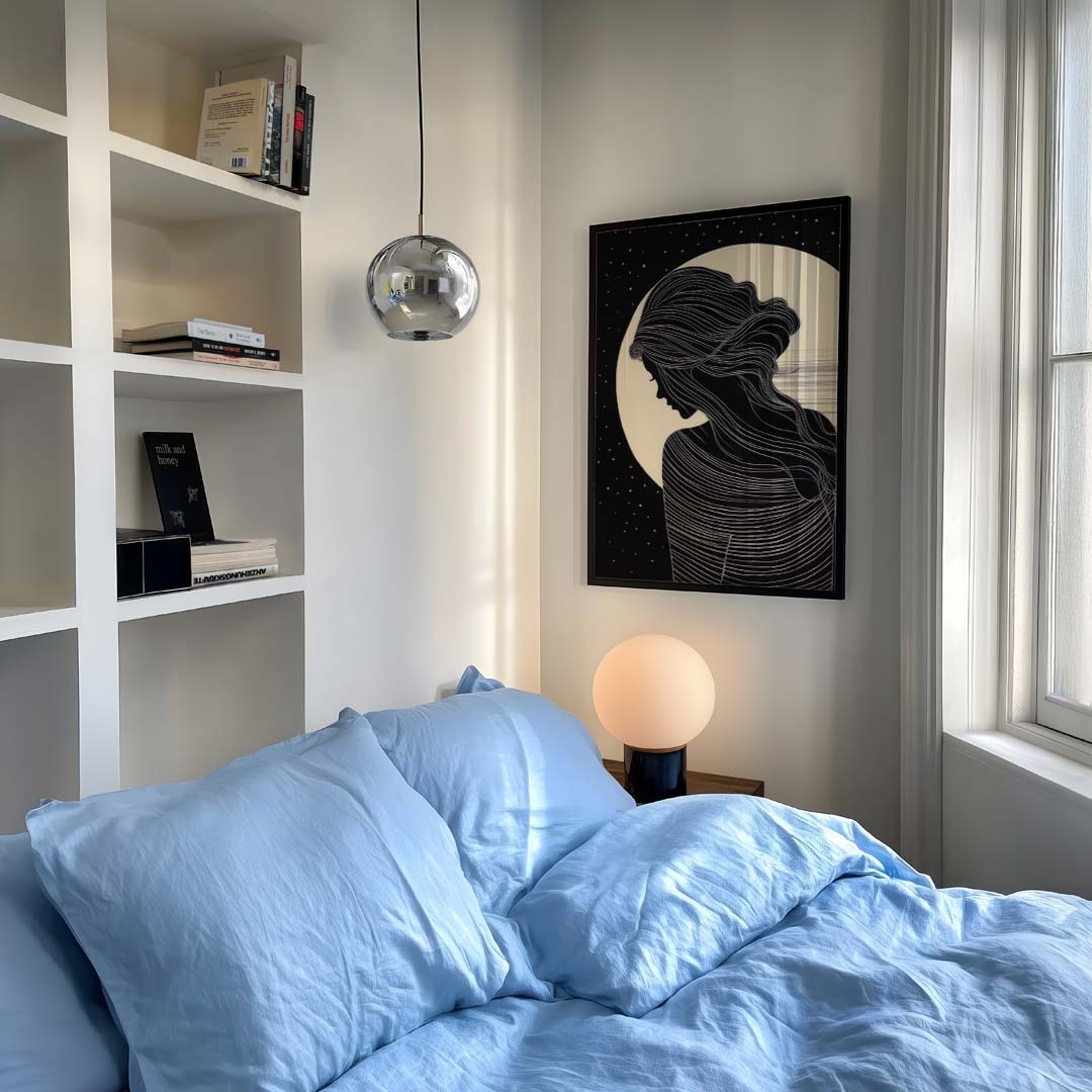 Dromerige Nachtvrouw Poster-WallArtistic