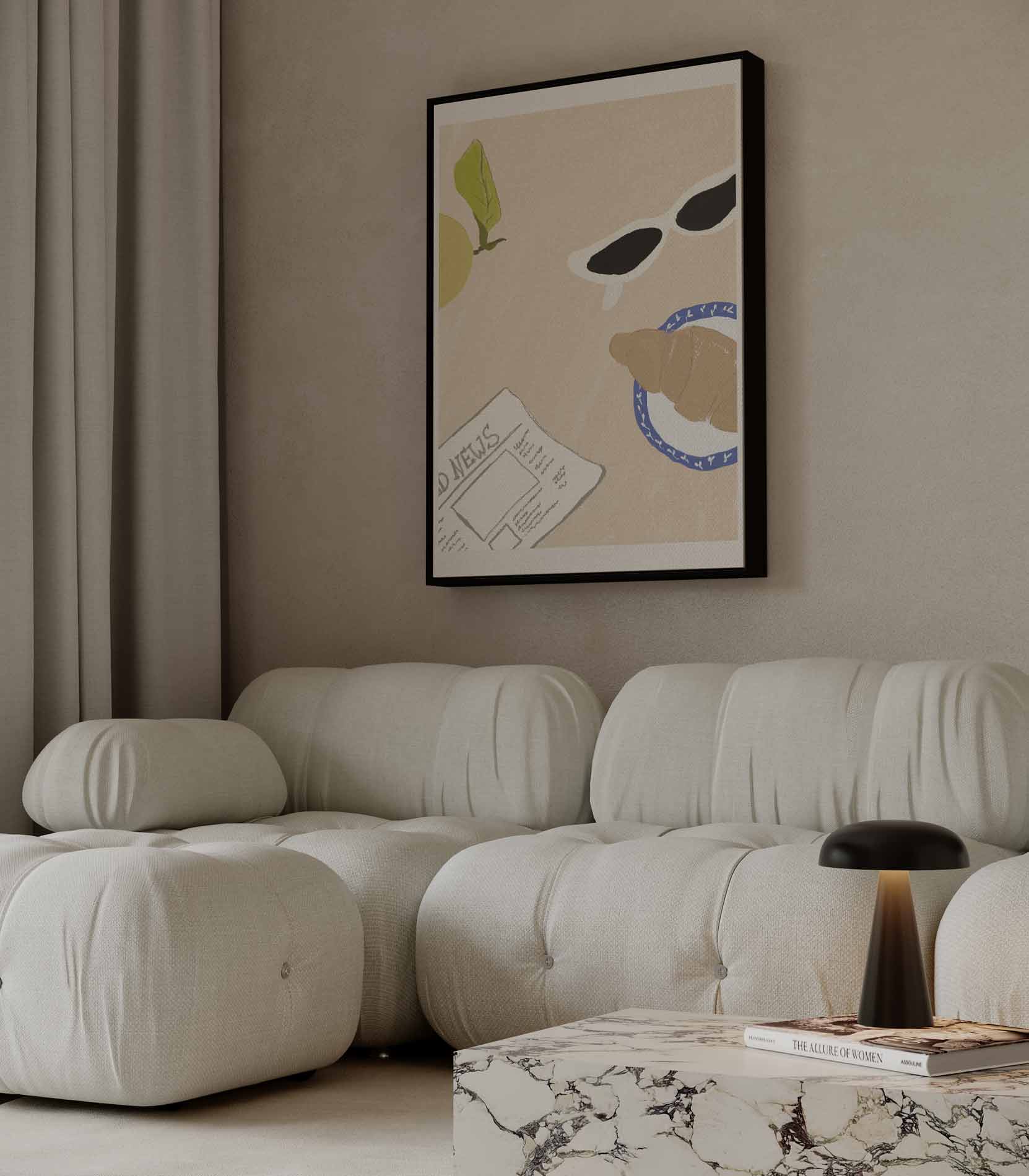 Ontspannen Zondagochtend Stilleven Kunstwerk-canvas-dibond-plexiglas-wanddecoratie-WallArtistic
