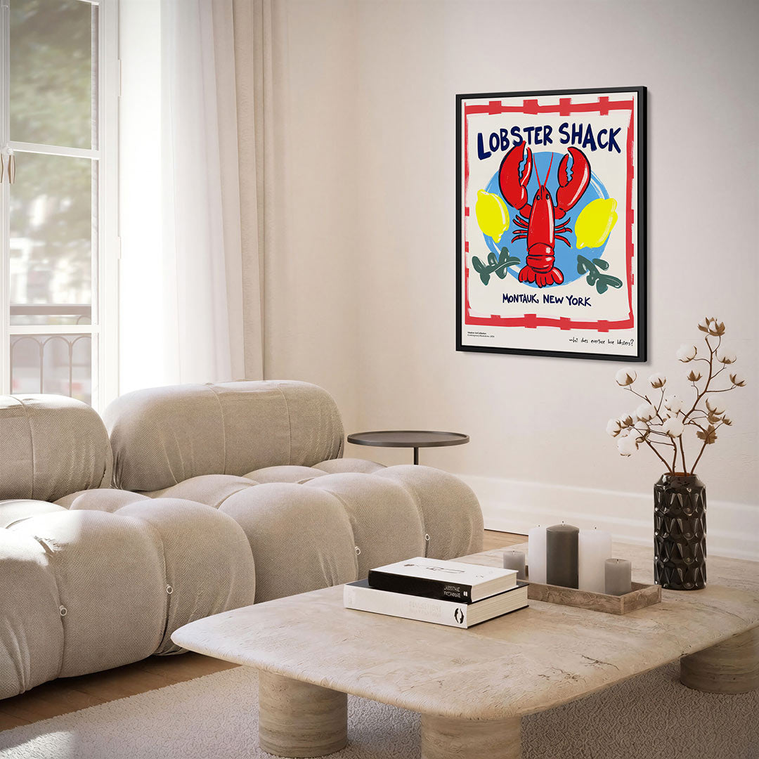 Kleurrijke kreeft illustratie Kunstwerk