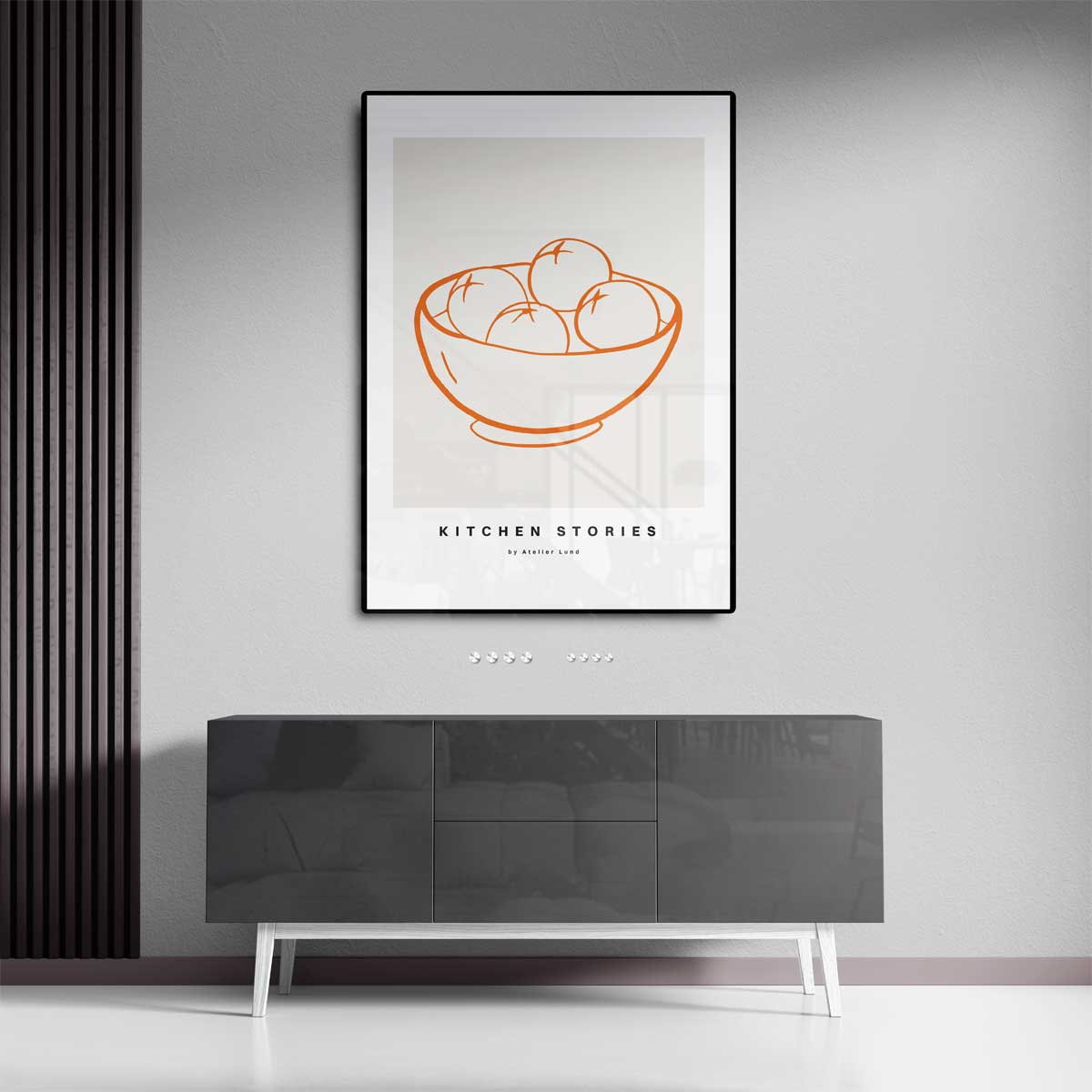Kitchen Stories: Mandarijnen in de Kom Kunstwerk-canvas-dibond-plexiglas-wanddecoratie-WallArtistic