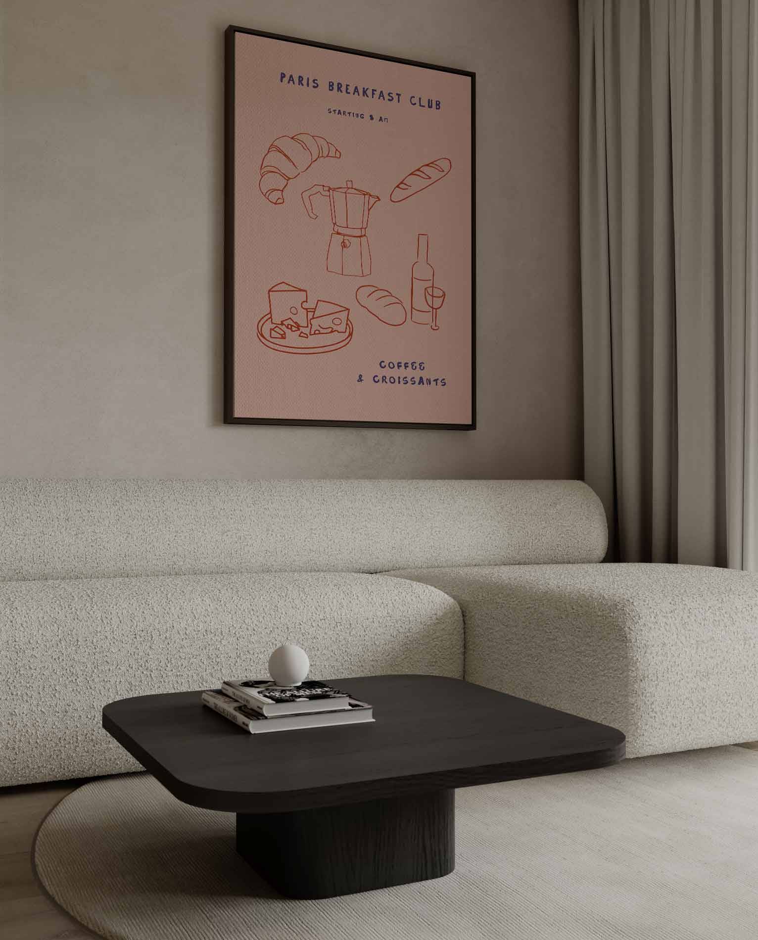 Paris Ontbijtclub Poster