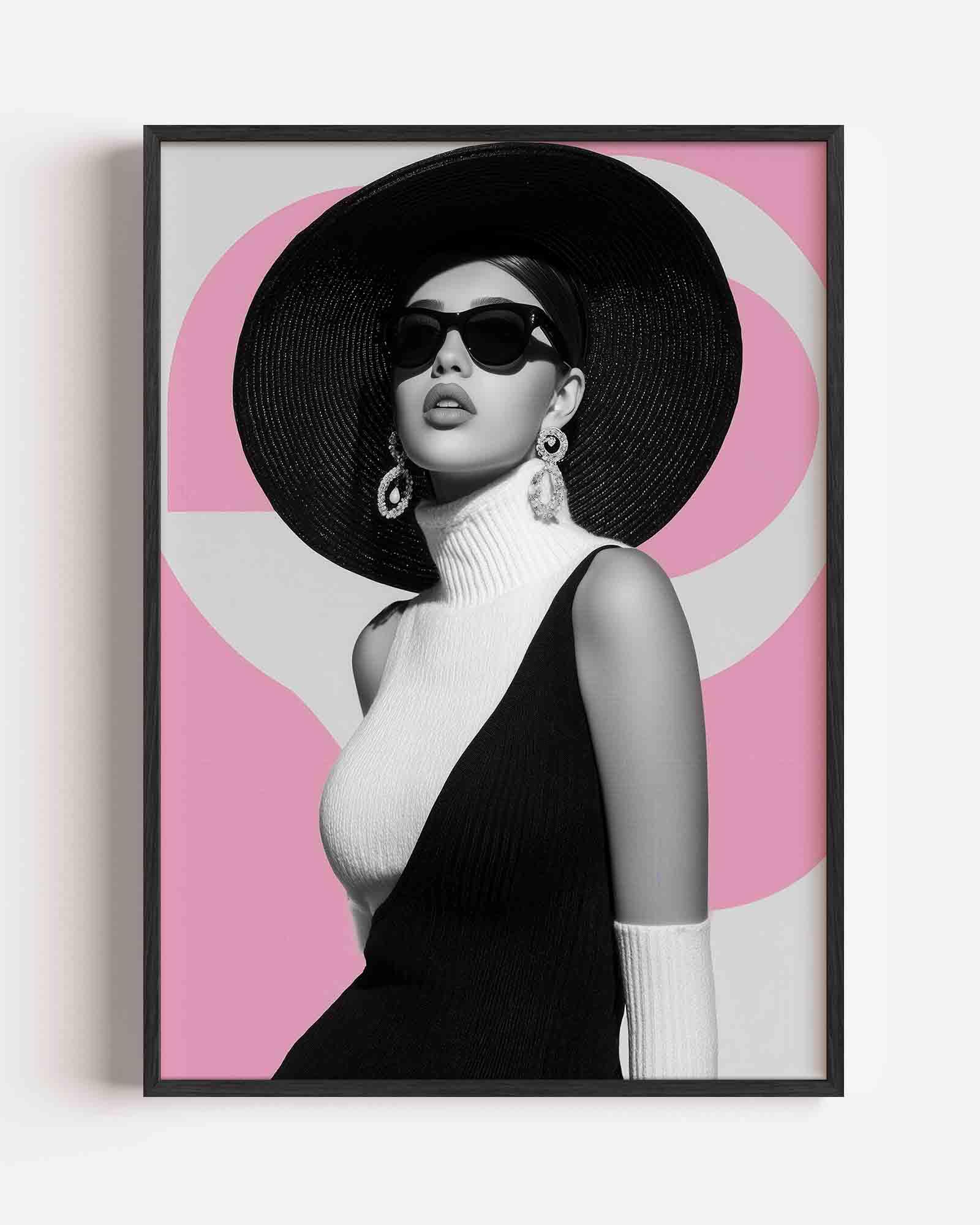 Vrouw met hoed Poster