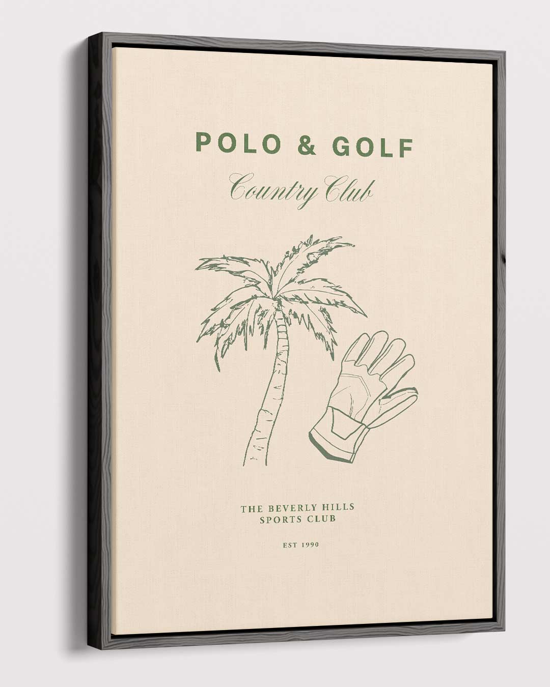 Stijlvolle Palm en Handschoen Poster