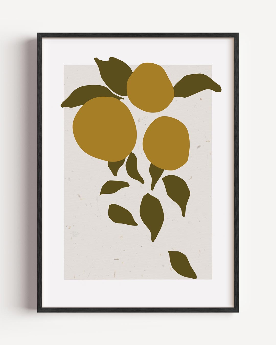Moderne Citrus Abstract Poster-WallArtistic
