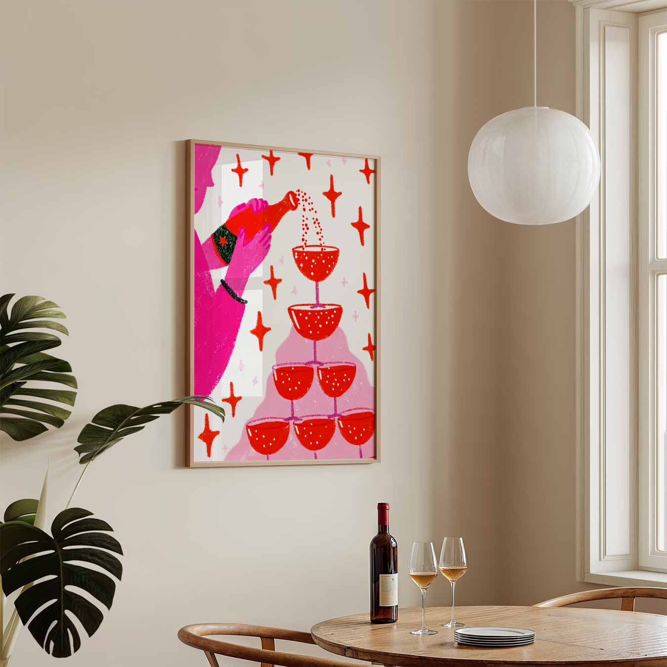 Bubbels & Sprankels Feestposter