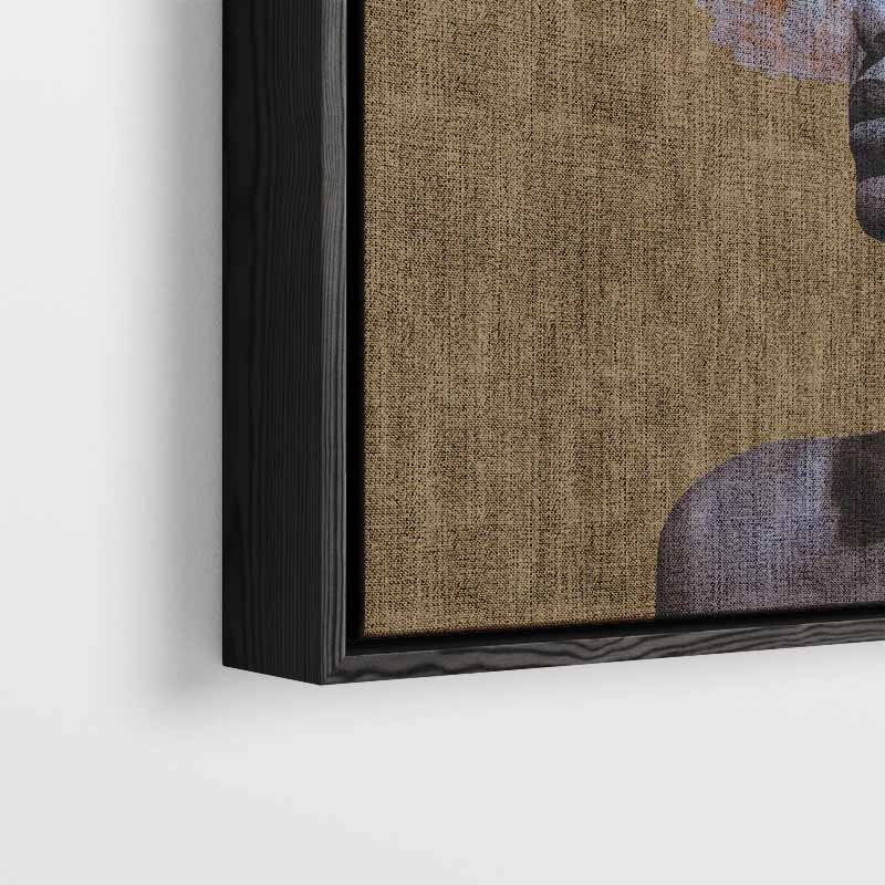 Bloemendroom Portret Kunstwerk-canvas-dibond-plexiglas-wanddecoratie-WallArtistic