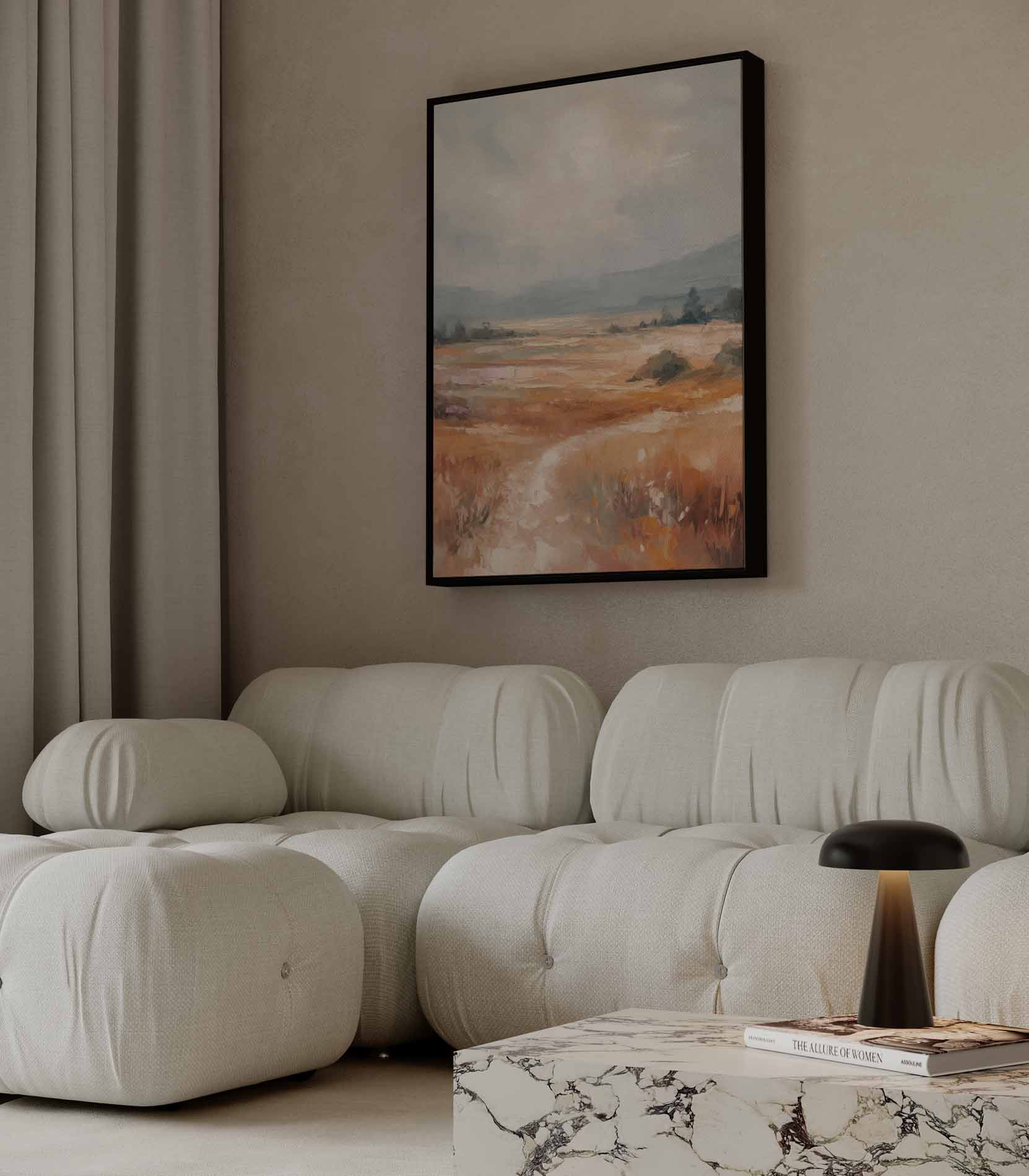 Herfstige Velden Kunstwerk-canvas-dibond-plexiglas-wanddecoratie-WallArtistic