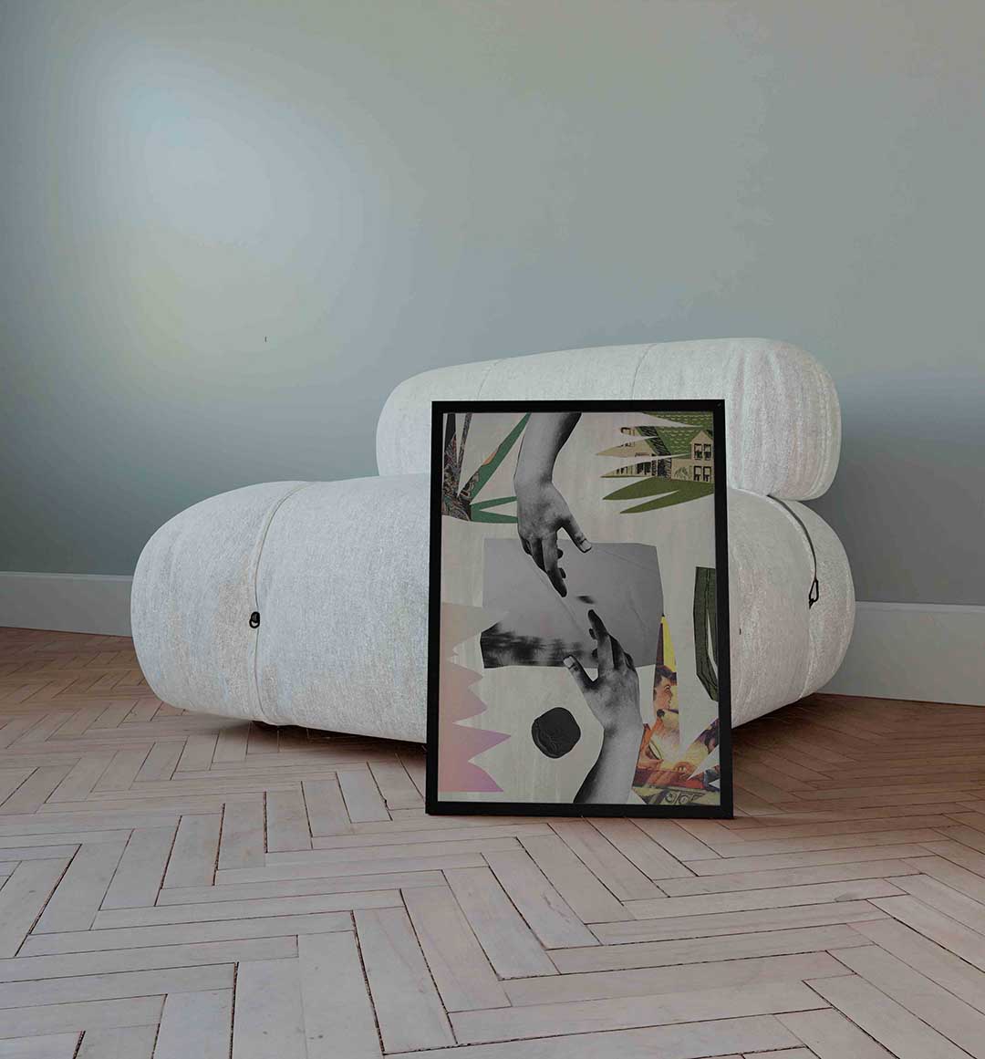 Handen en collage Poster