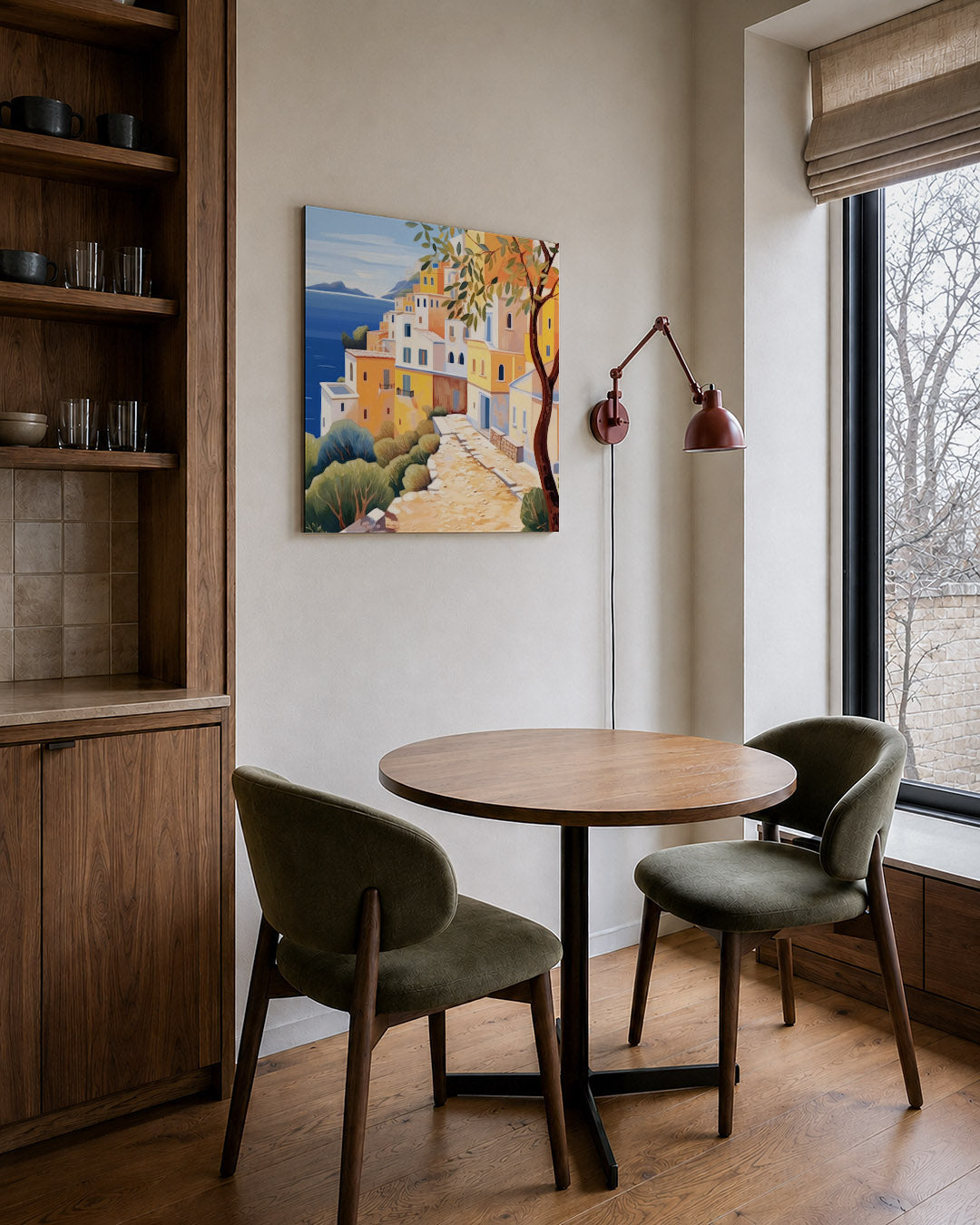 Zonnige kusthuizen Kunstwerk