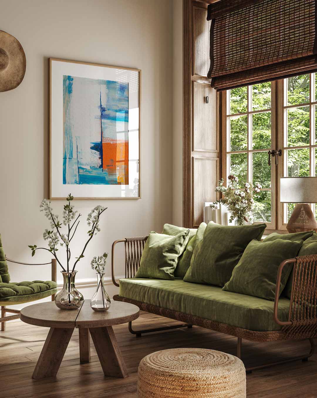 Kleurrijke Abstracte Expressie Poster-WallArtistic