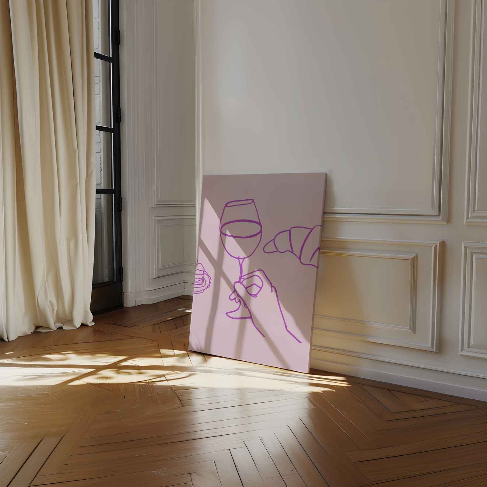 Lekkernijen in Lijn Kunstwerk-canvas-dibond-plexiglas-wanddecoratie-WallArtistic