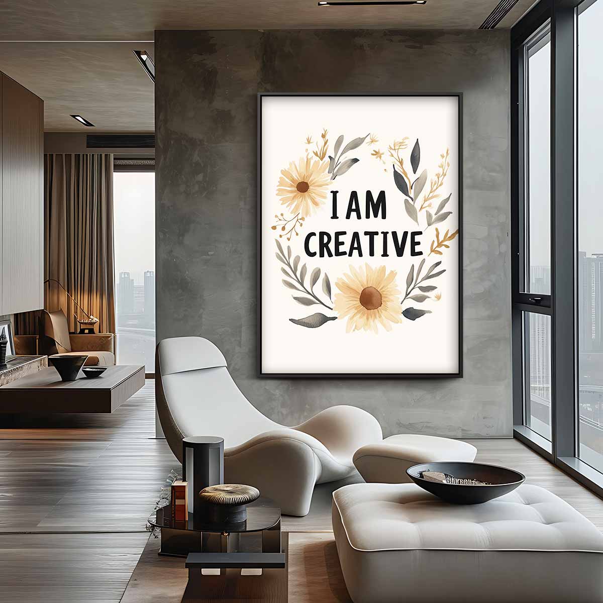 Inspirerende Bloemenkrans Kunstwerk-canvas-dibond-plexiglas-wanddecoratie-WallArtistic