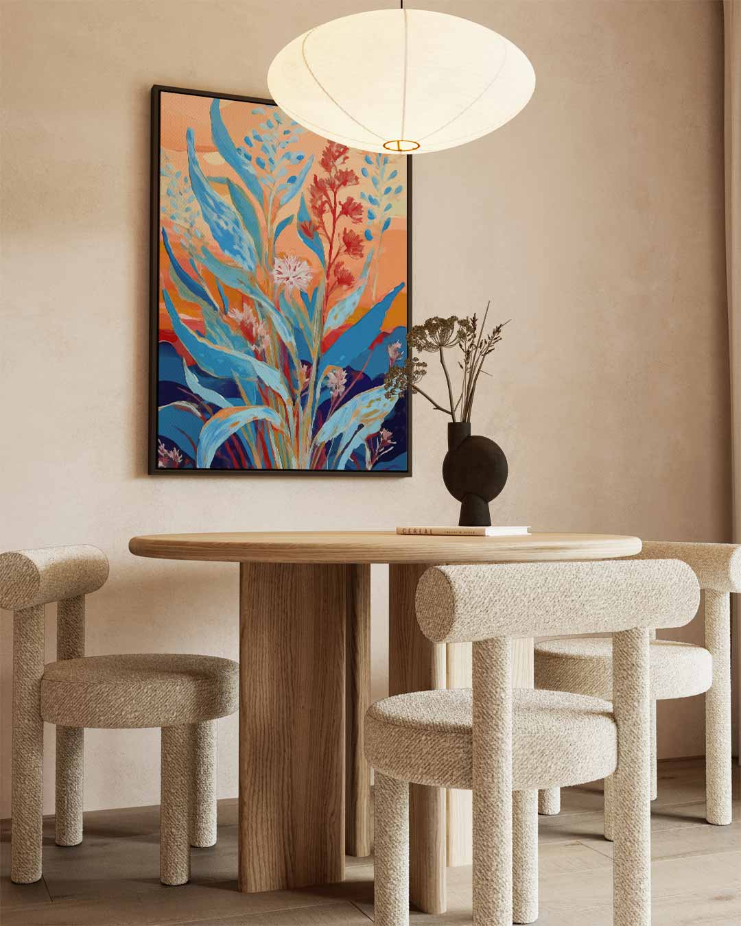 Kleurrijke Bloemenzee Kunstwerk-canvas-dibond-plexiglas-wanddecoratie-WallArtistic