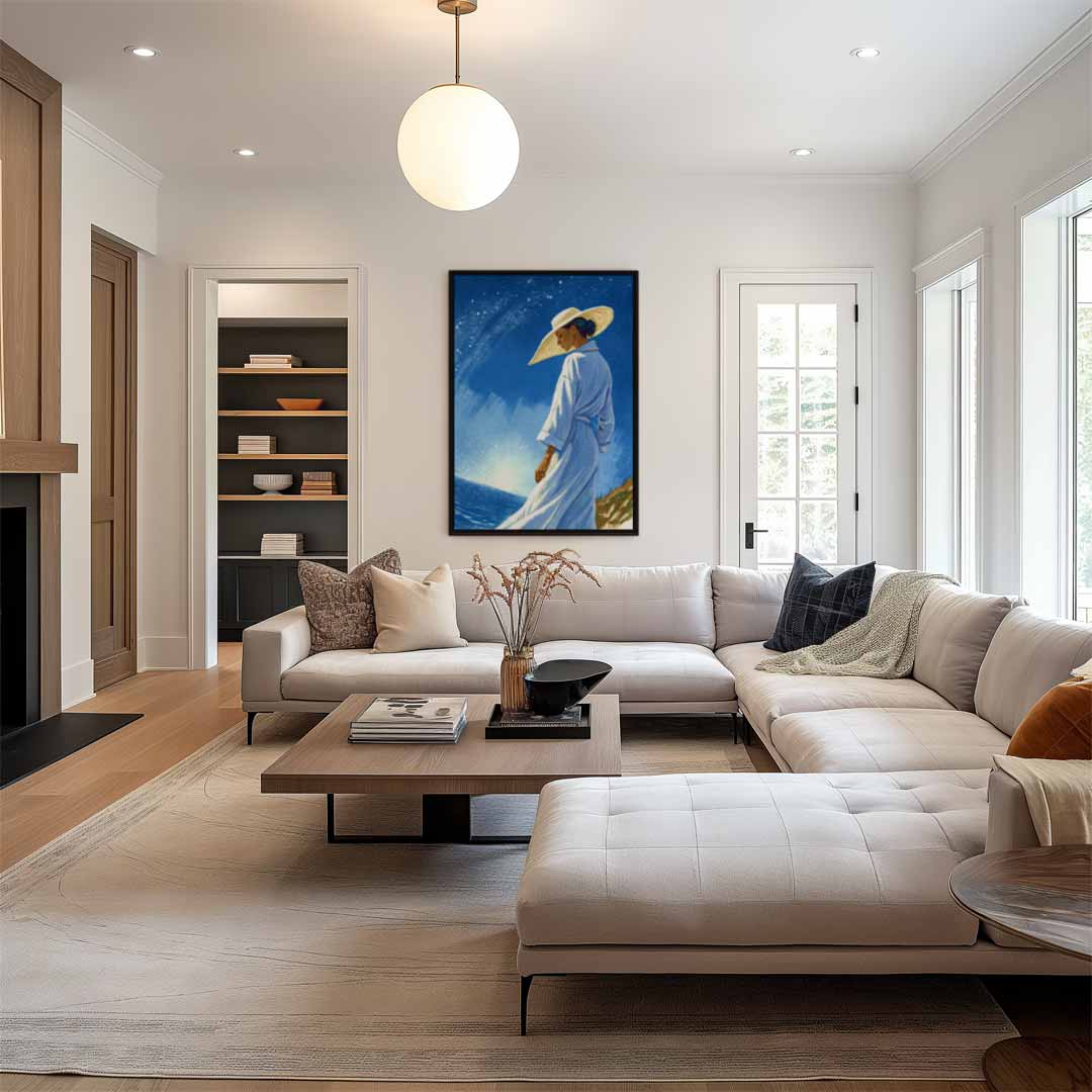 Zomerse Dromen aan Zee Kunstwerk-canvas-dibond-plexiglas-wanddecoratie-WallArtistic