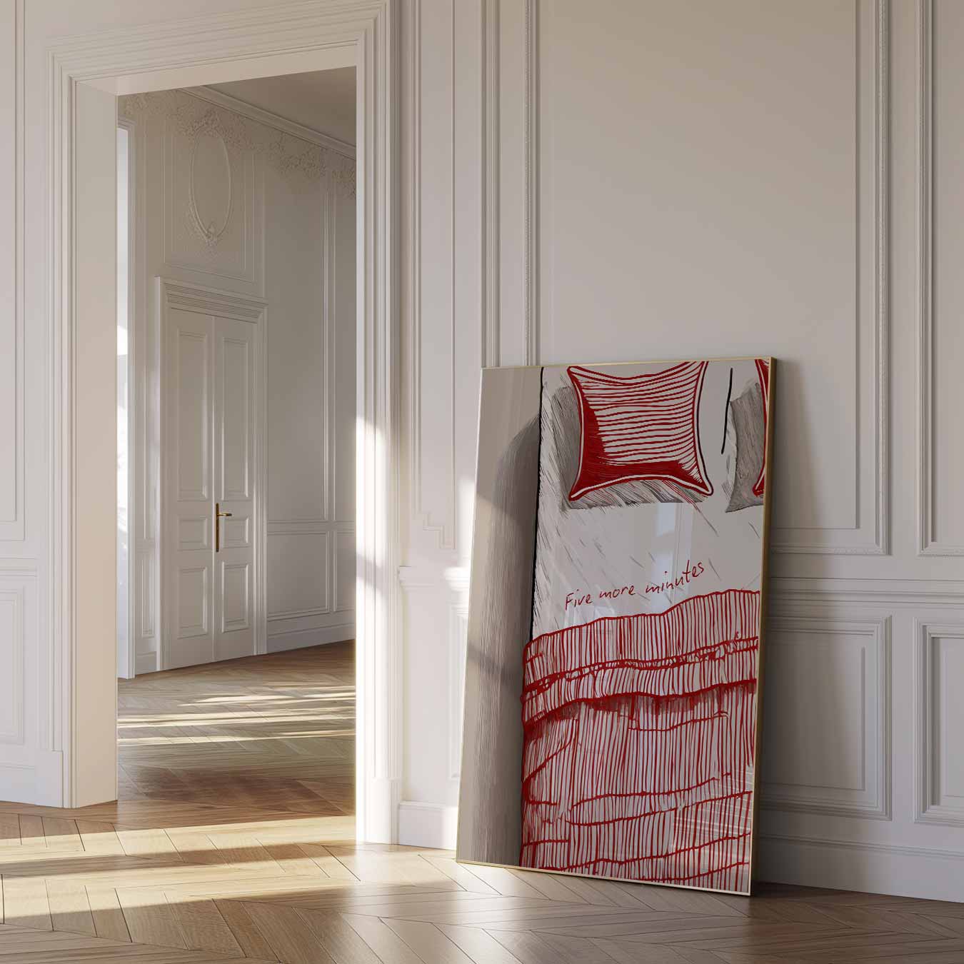Snoozen in Stijl Poster-WallArtistic
