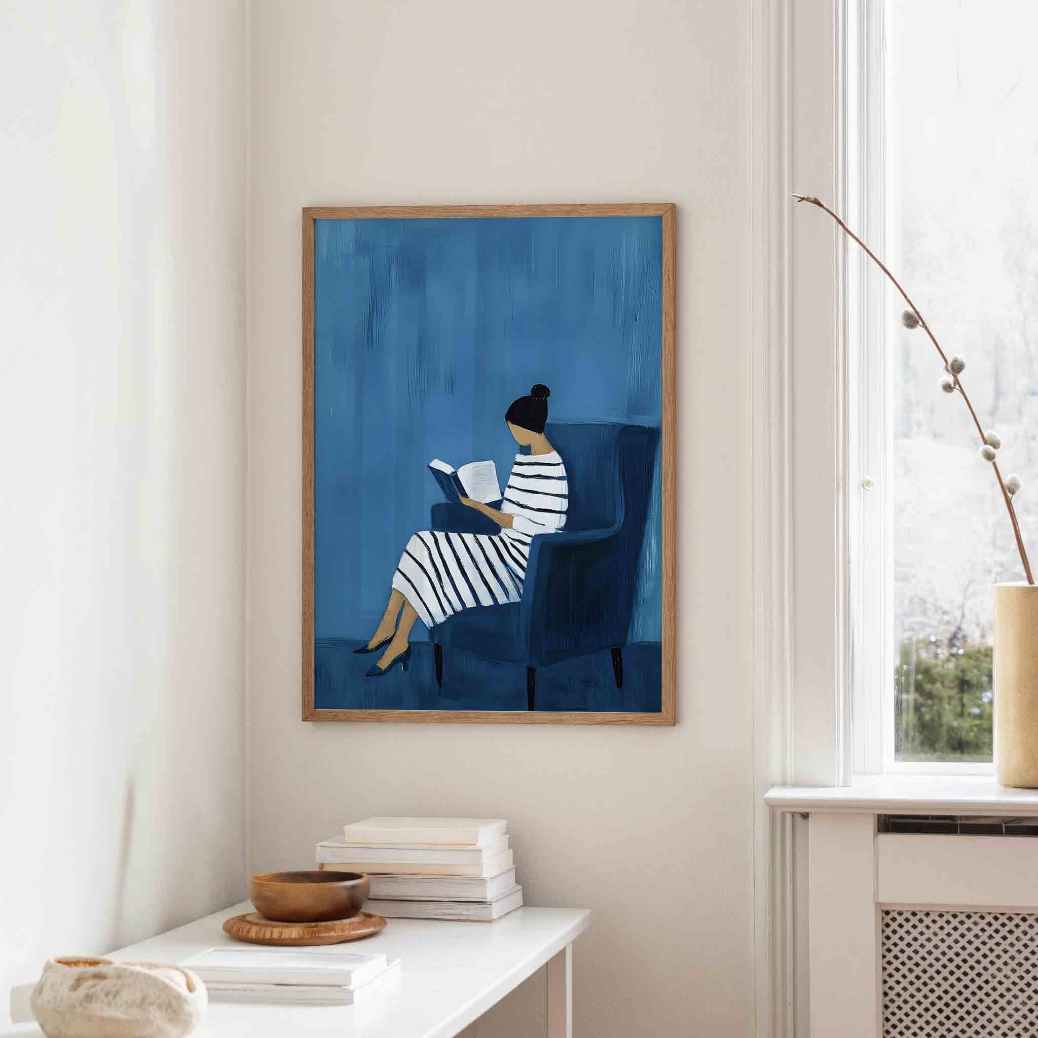 Lezende vrouw Poster