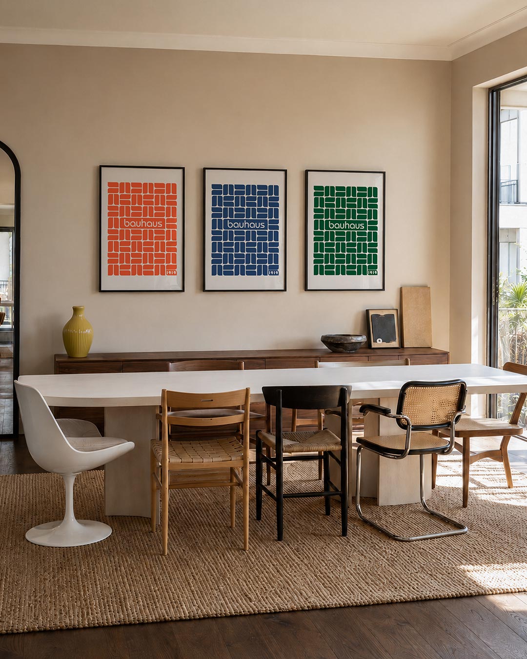Vormritme en kleur Posterset