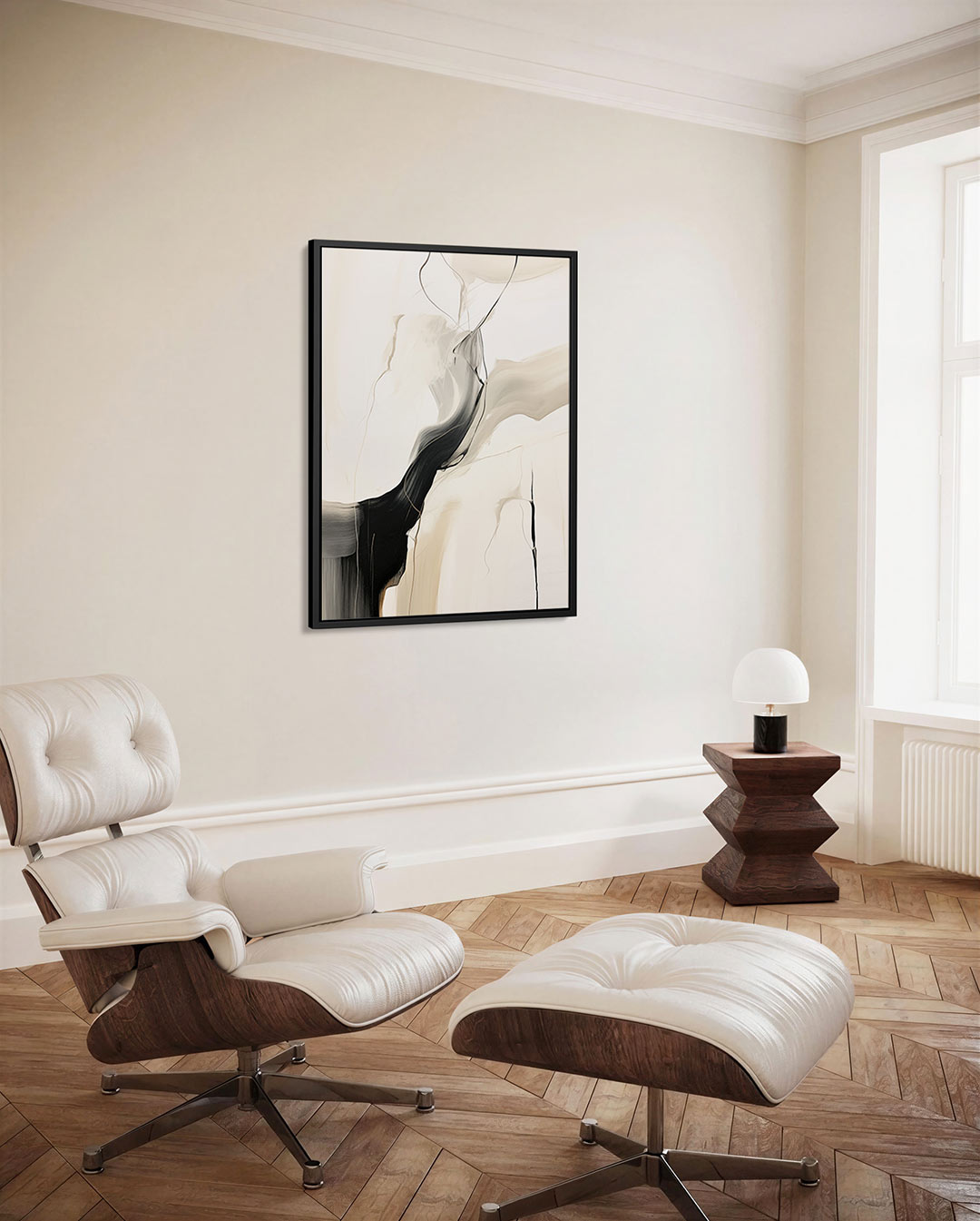Vloeiende lijnen Kunstwerk