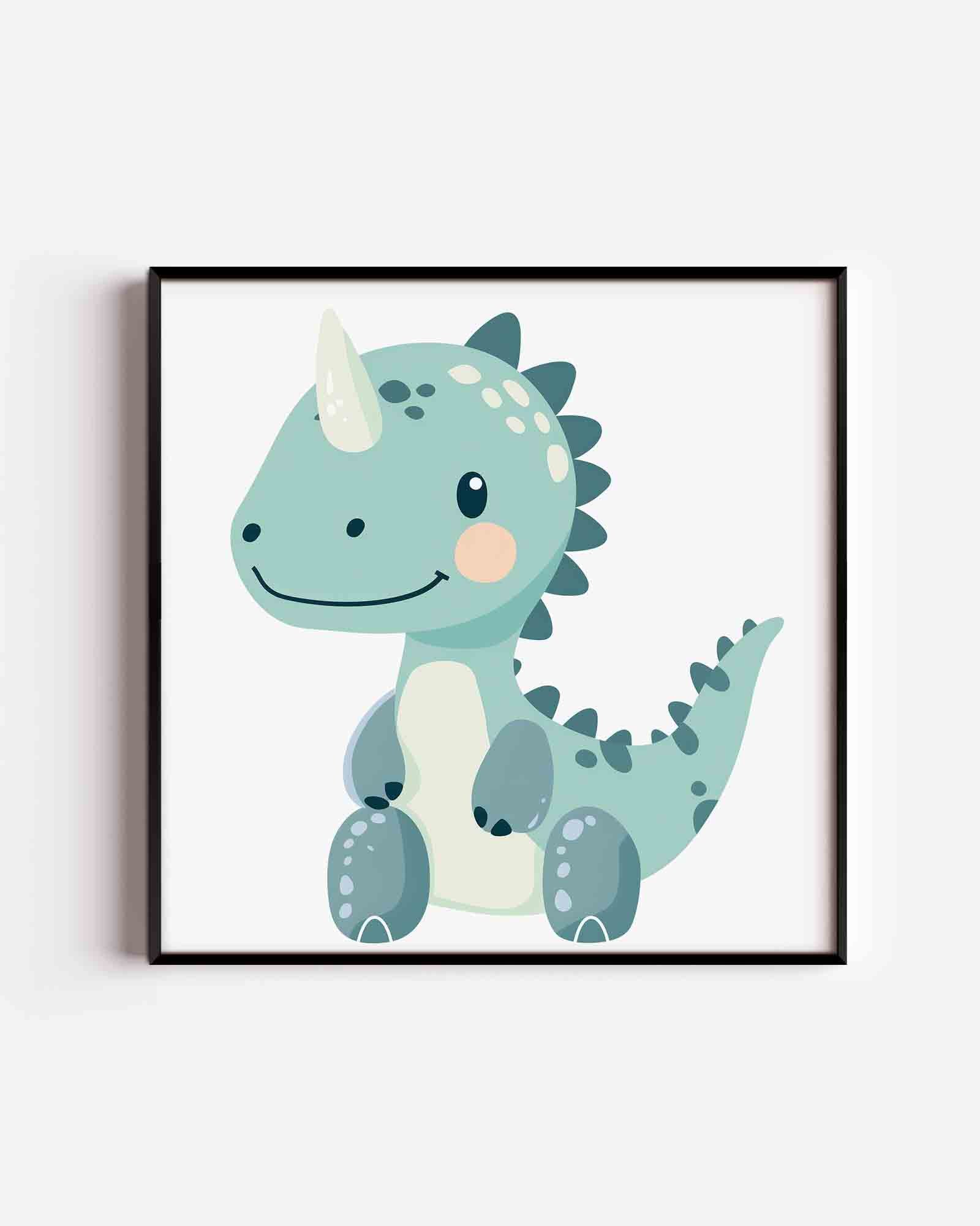 Schattige dinosaurus Poster