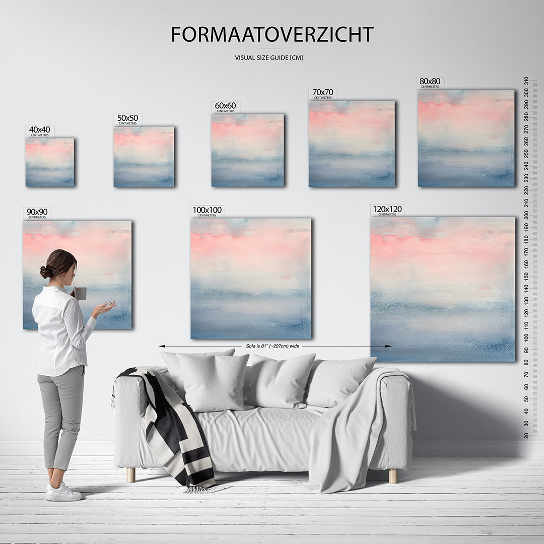 Zachte kleurovergangen Kunstwerk