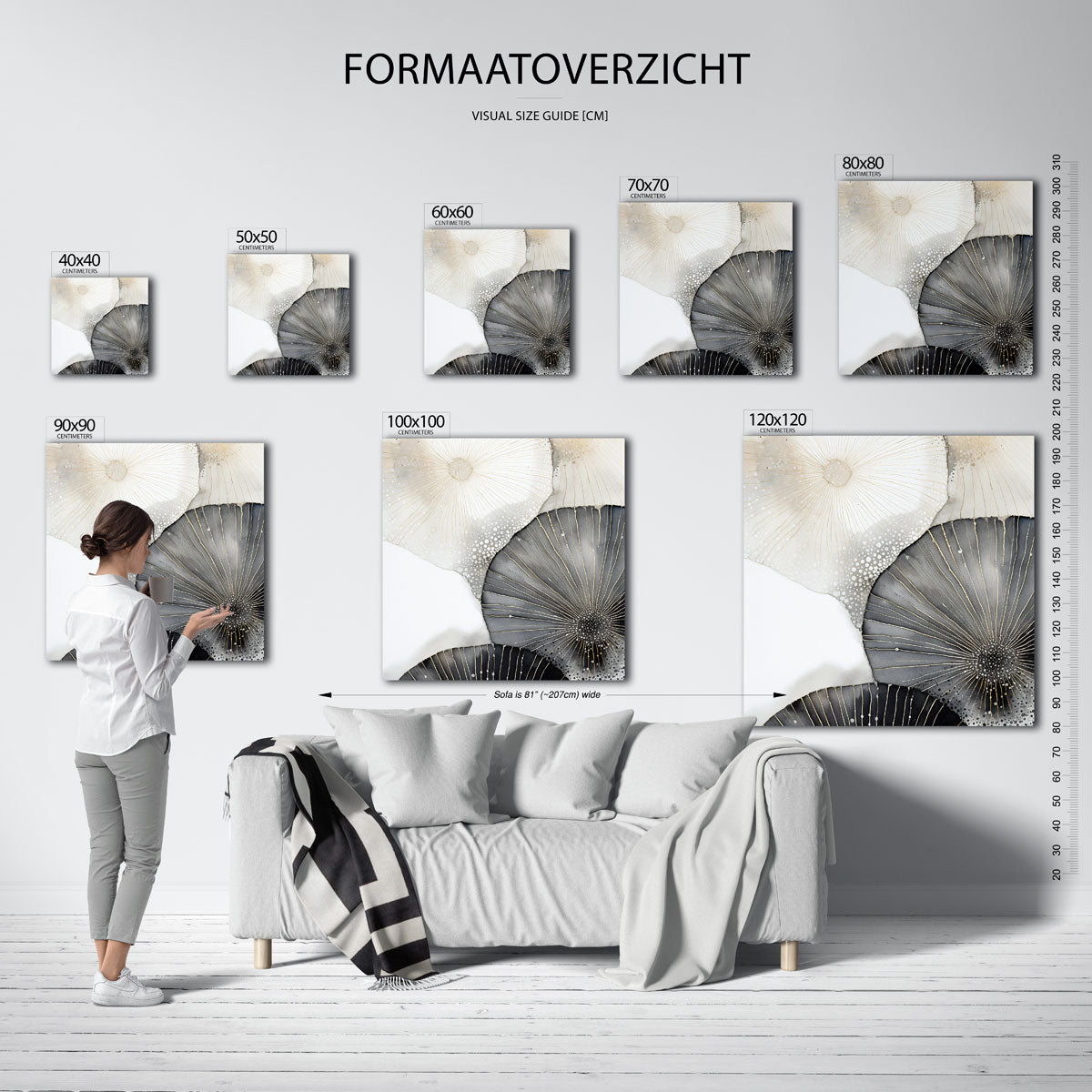 Abstracte cirkels Poster