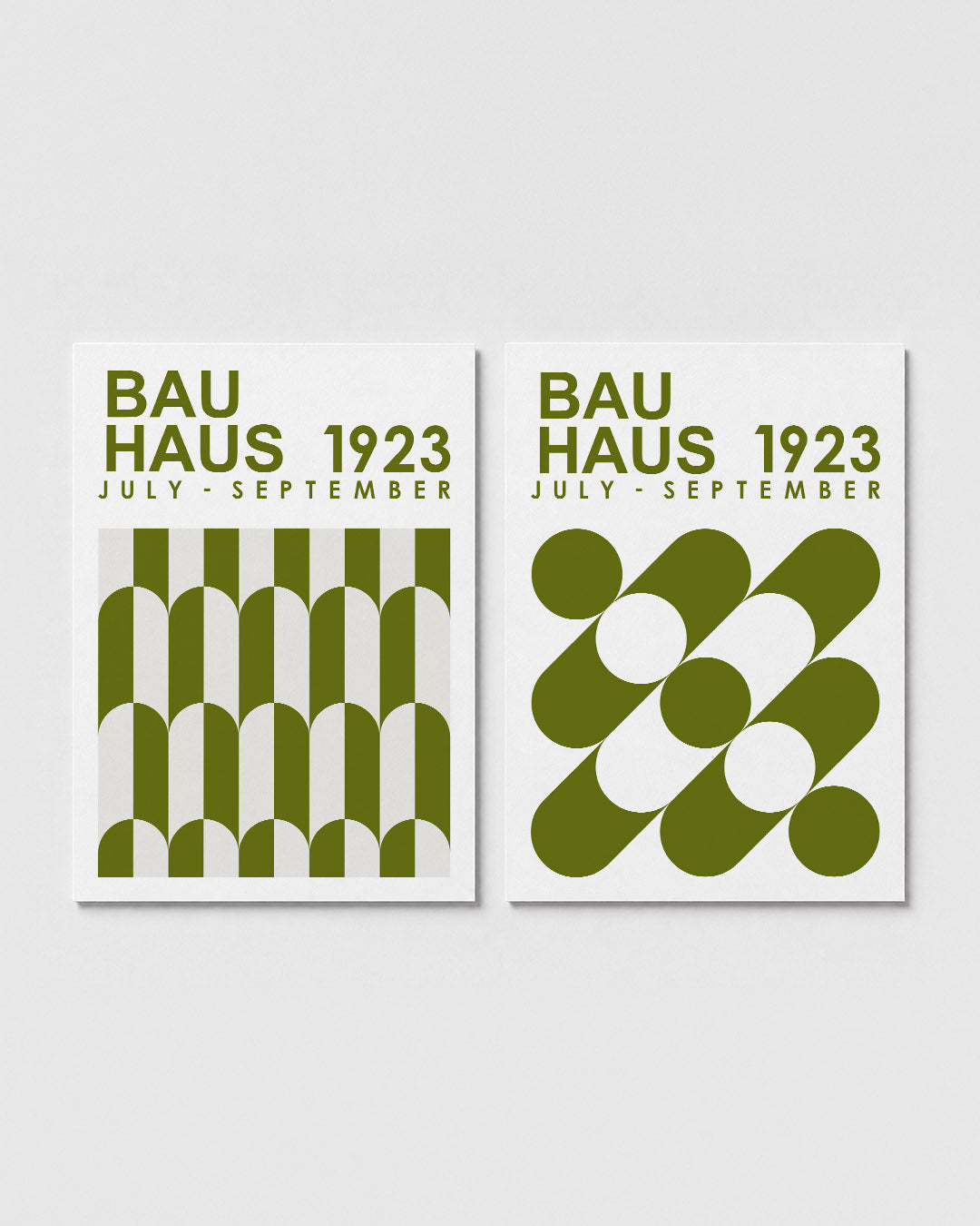 Groene boogpatronen Posterset