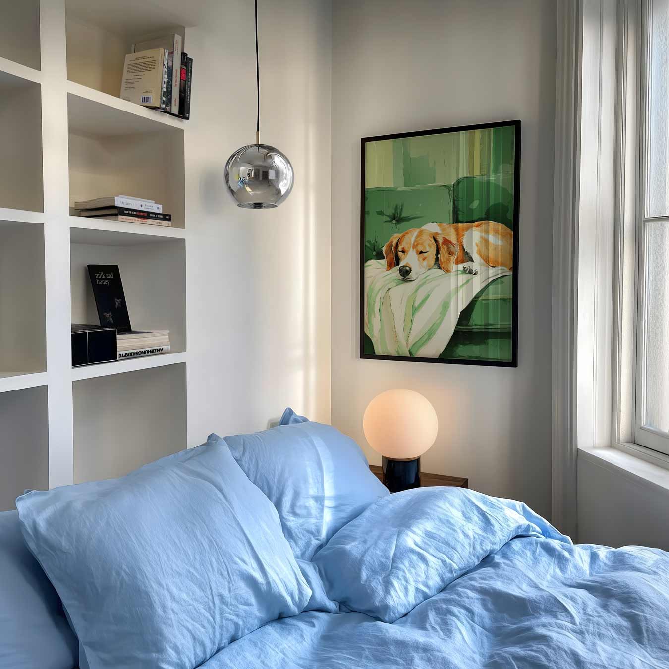 Slaapkamergezelschap: Schattige Hond Poster-WallArtistic