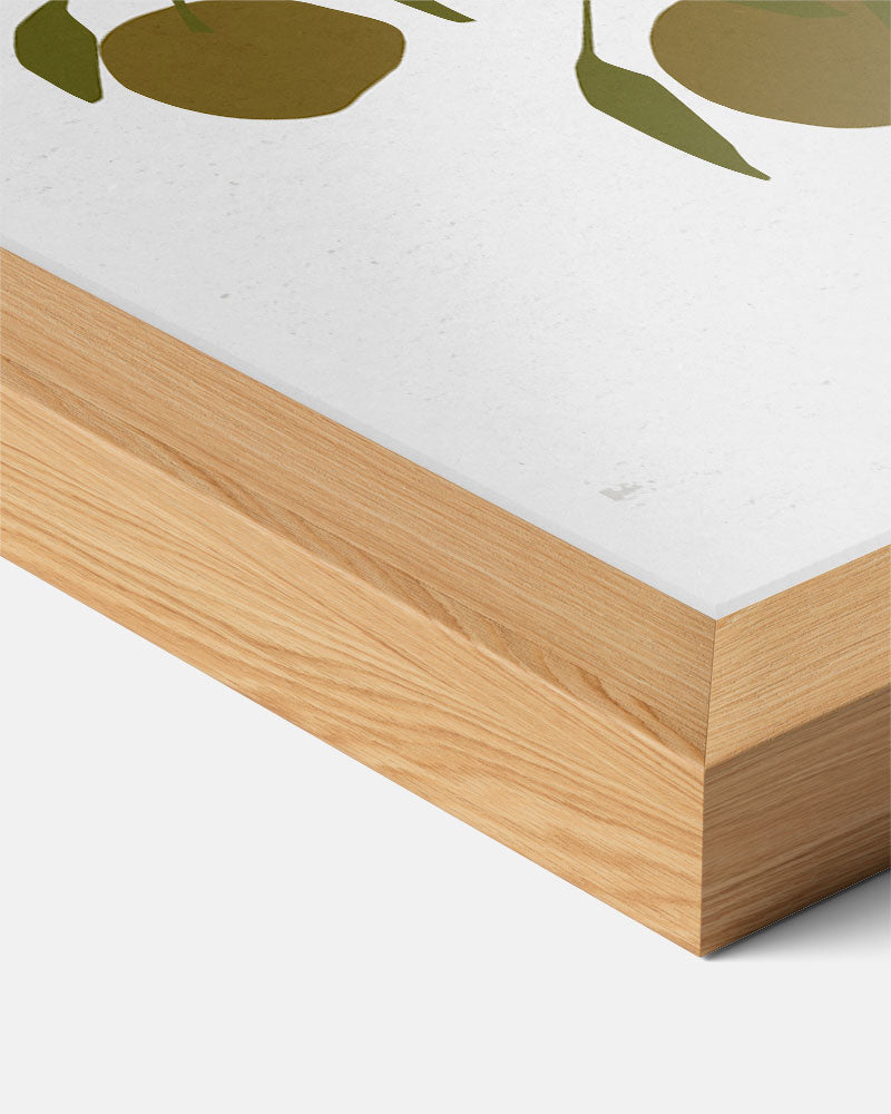 Olijfgroene Citrusprint Poster-WallArtistic