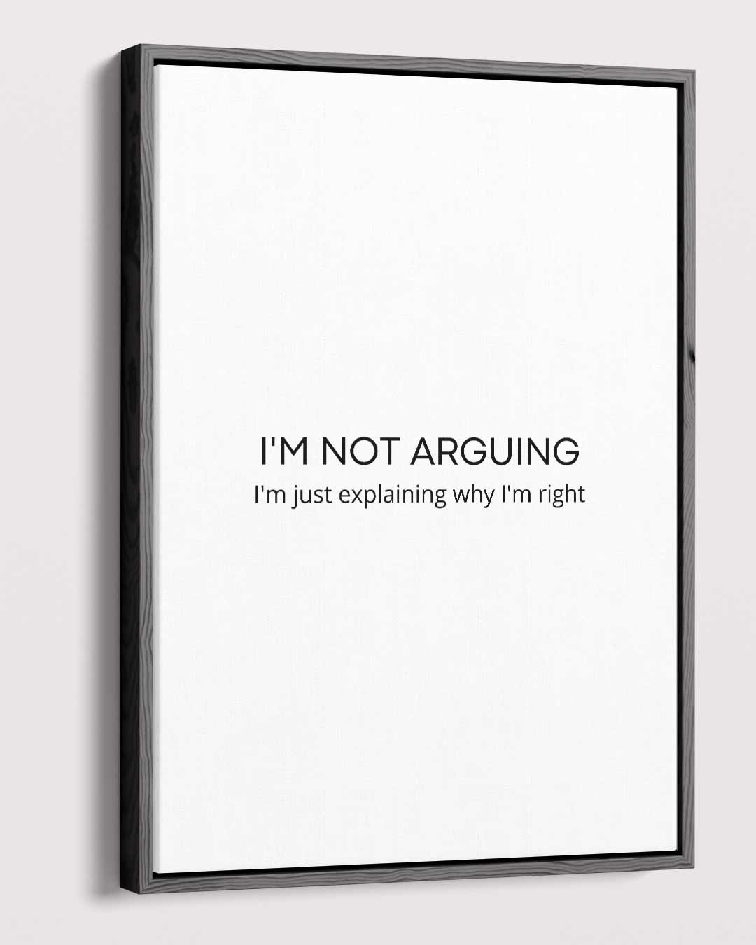 Humoristische Quote Print Kunstwerk-canvas-dibond-plexiglas-wanddecoratie-WallArtistic