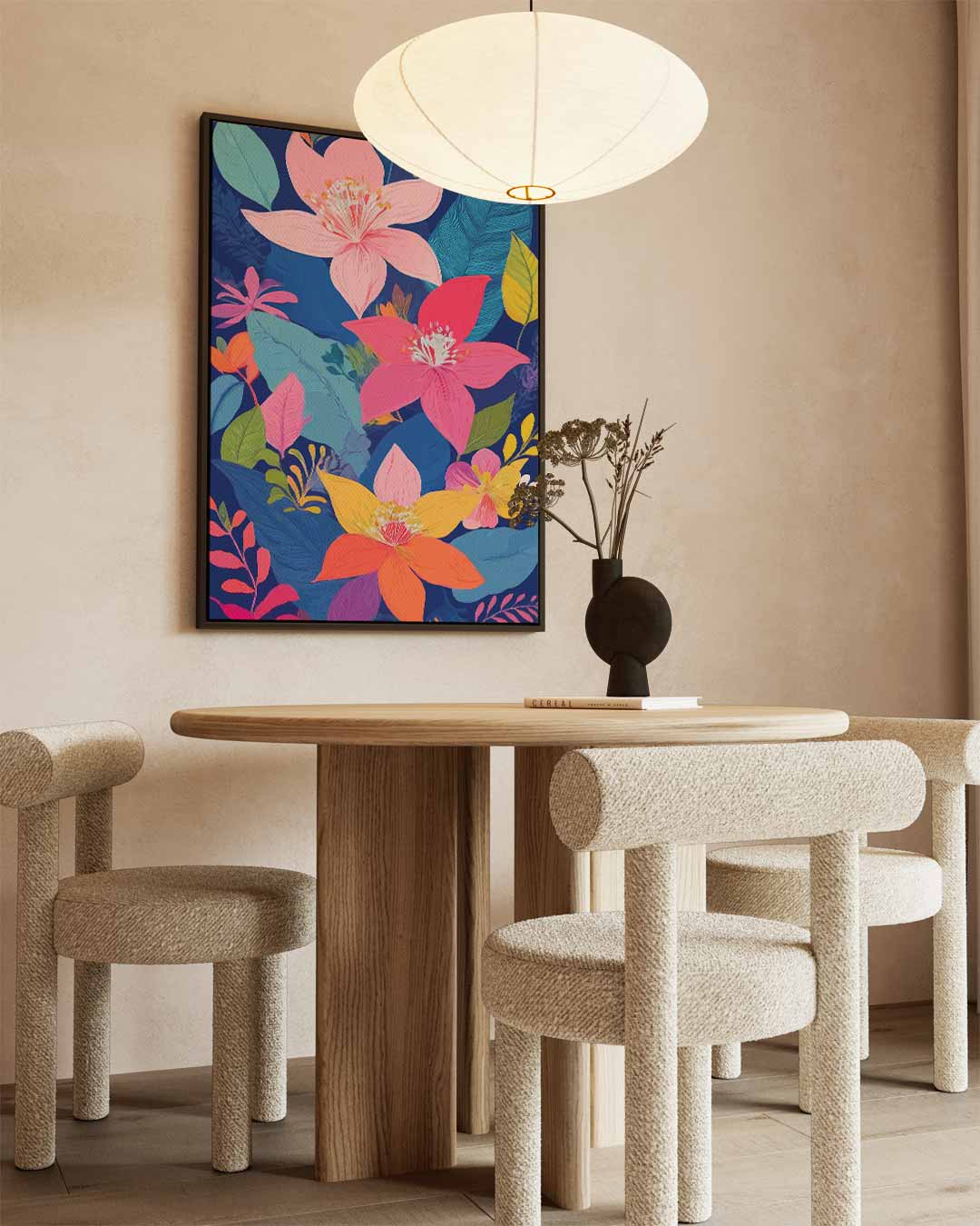 Bloemenparadijs Kunstwerk Kunstwerk-canvas-dibond-plexiglas-wanddecoratie-WallArtistic