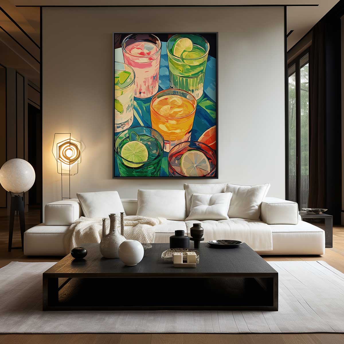 Verfrissende Zomercocktails Kunstwerk-canvas-dibond-plexiglas-wanddecoratie-WallArtistic