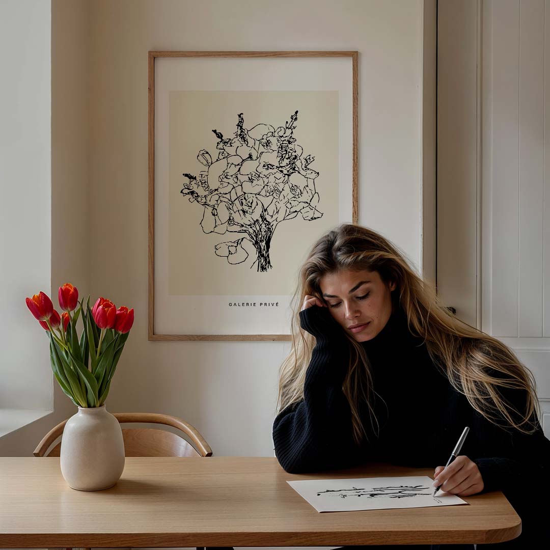 Natuurlijke Bloemkunst Poster-WallArtistic