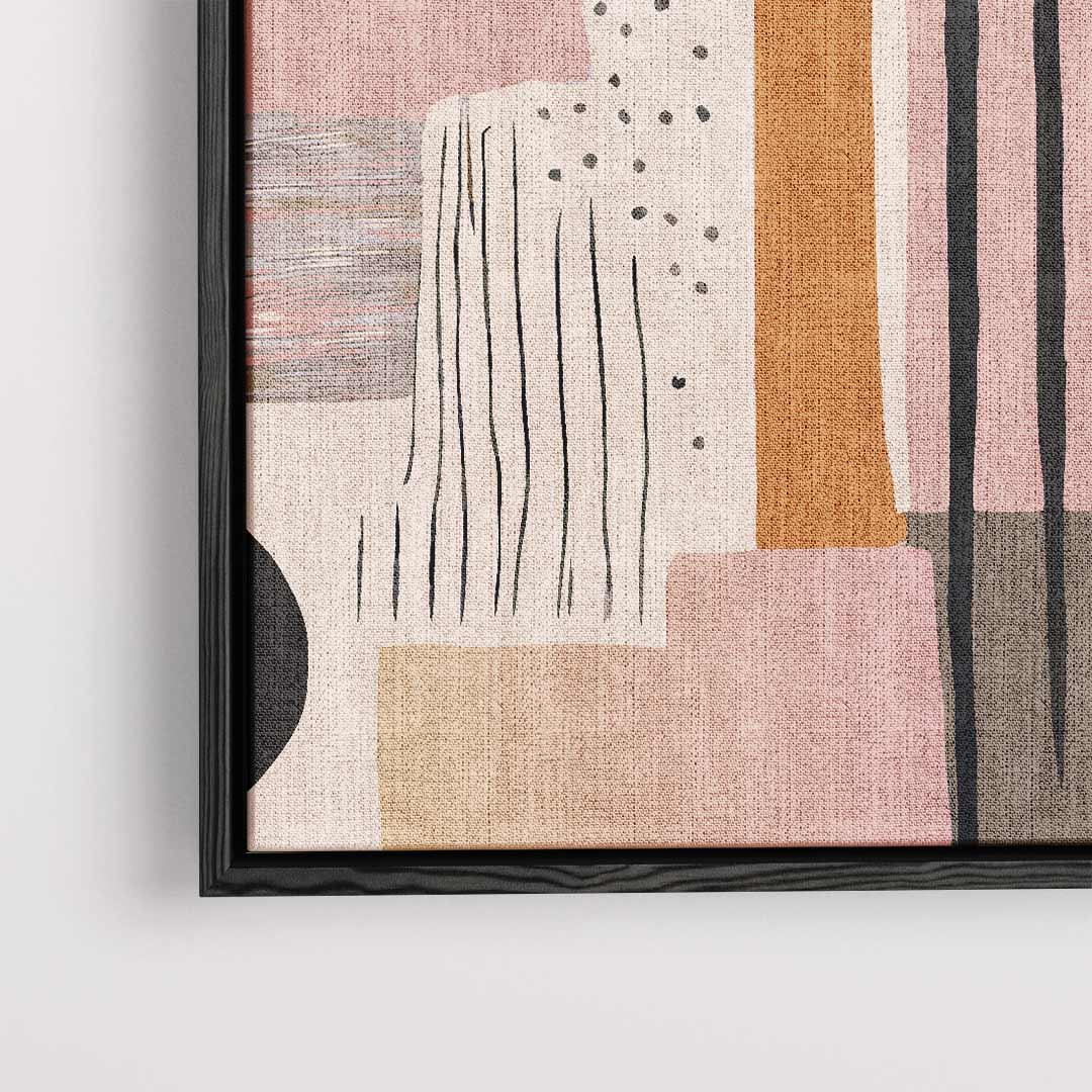 Abstracte Aardetinten Wanddecoratie Kunstwerk-canvas-dibond-plexiglas-wanddecoratie-WallArtistic