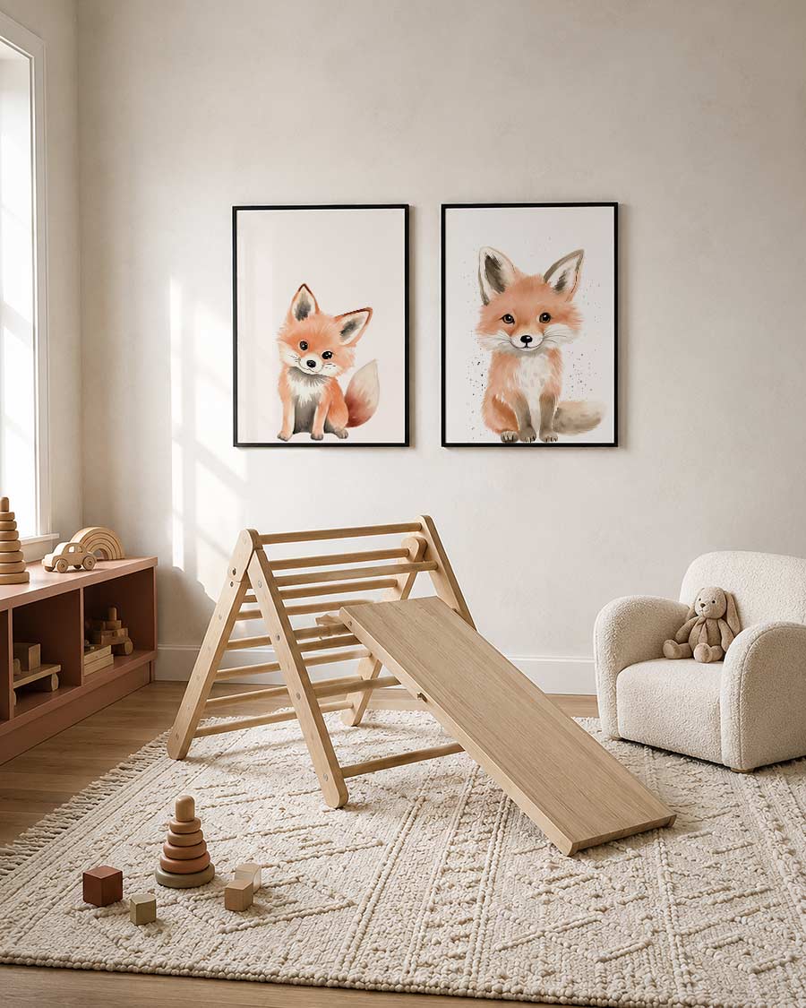 Vrolijke vossenblik Posterset