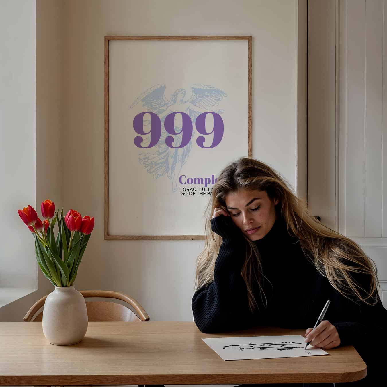 Inspirerende 999 Engel Poster