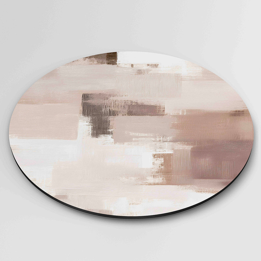 Abstracte beige Muurcirkel
