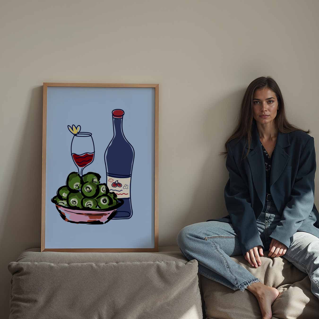 Gezellige Borrel Avond Poster-WallArtistic