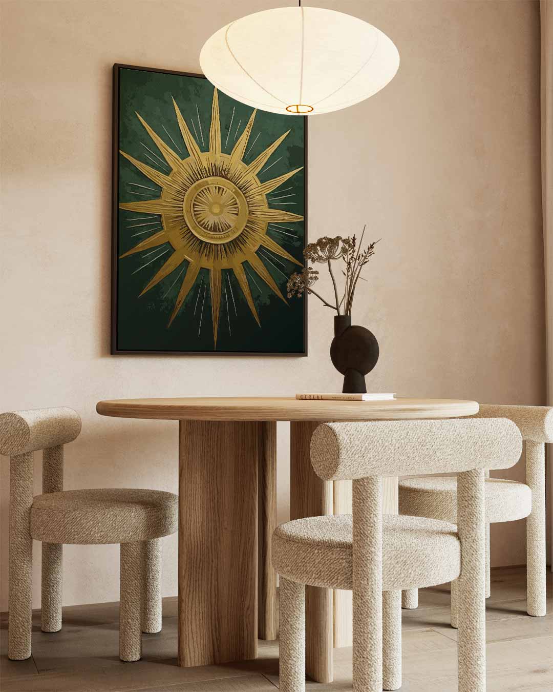 Stralende Zon Metaalprint Kunstwerk-canvas-dibond-plexiglas-wanddecoratie-WallArtistic