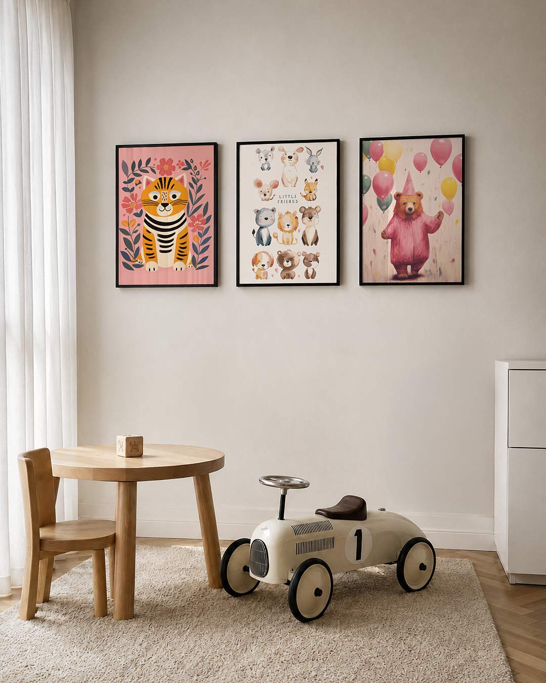 Vrolijke tijger Posterset