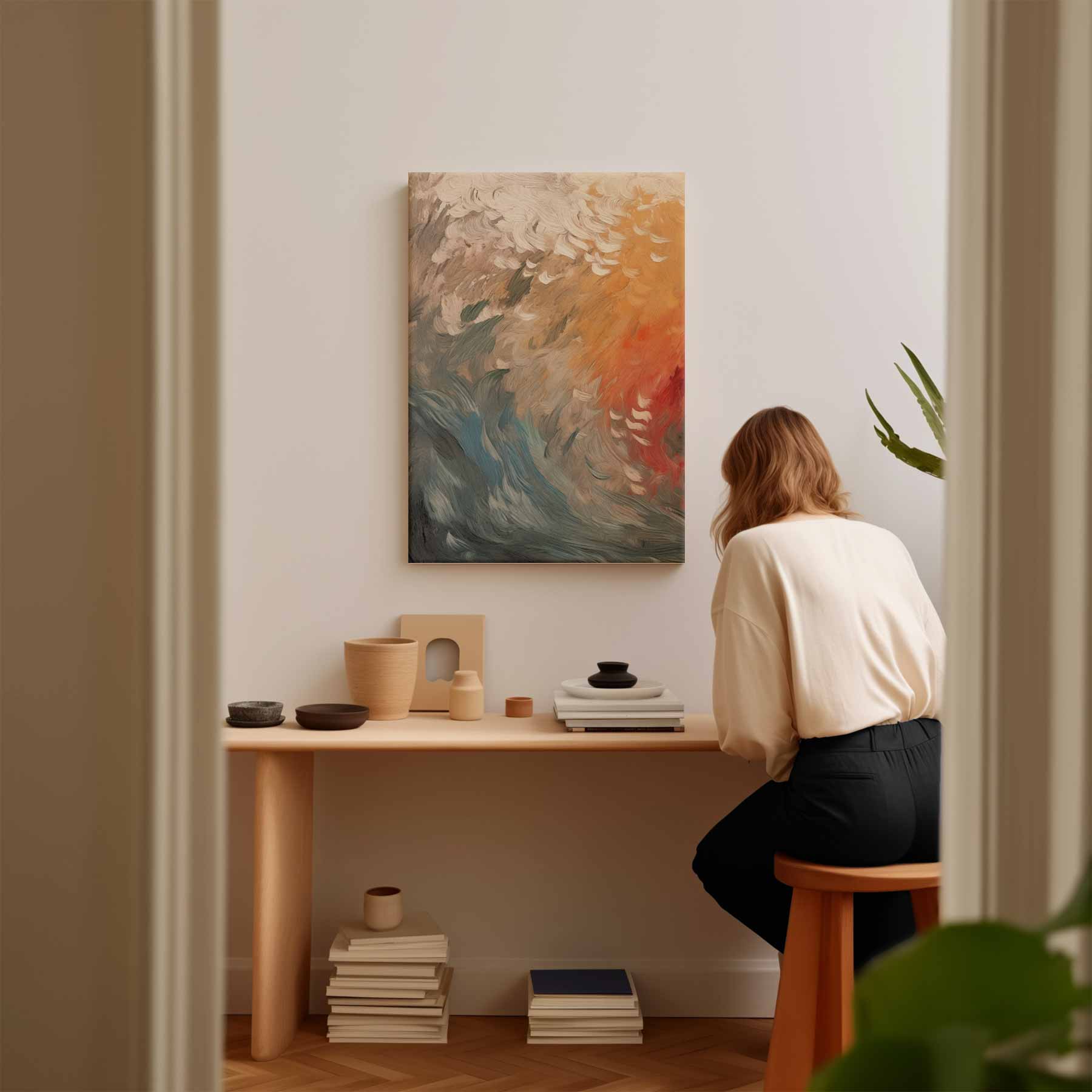 Vloed van Kleuren Kunstwerk-canvas-dibond-plexiglas-wanddecoratie-WallArtistic