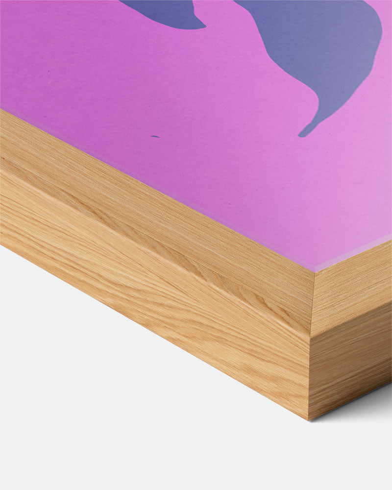 Bloemenpracht in Roze en Paars Poster-WallArtistic