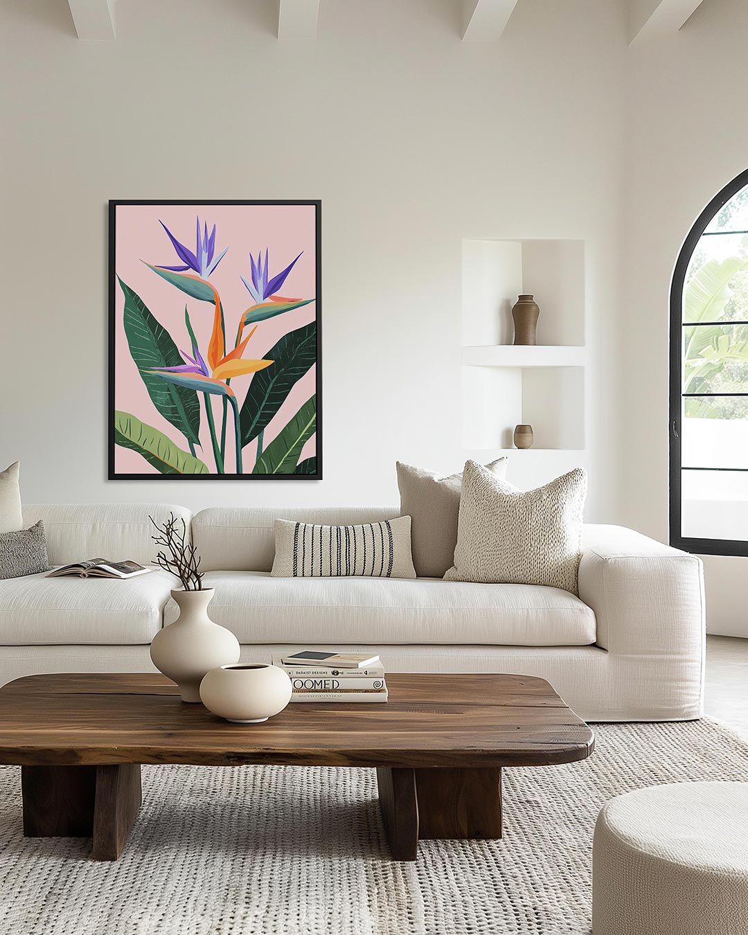 Tropische bloemenpracht Kunstwerk