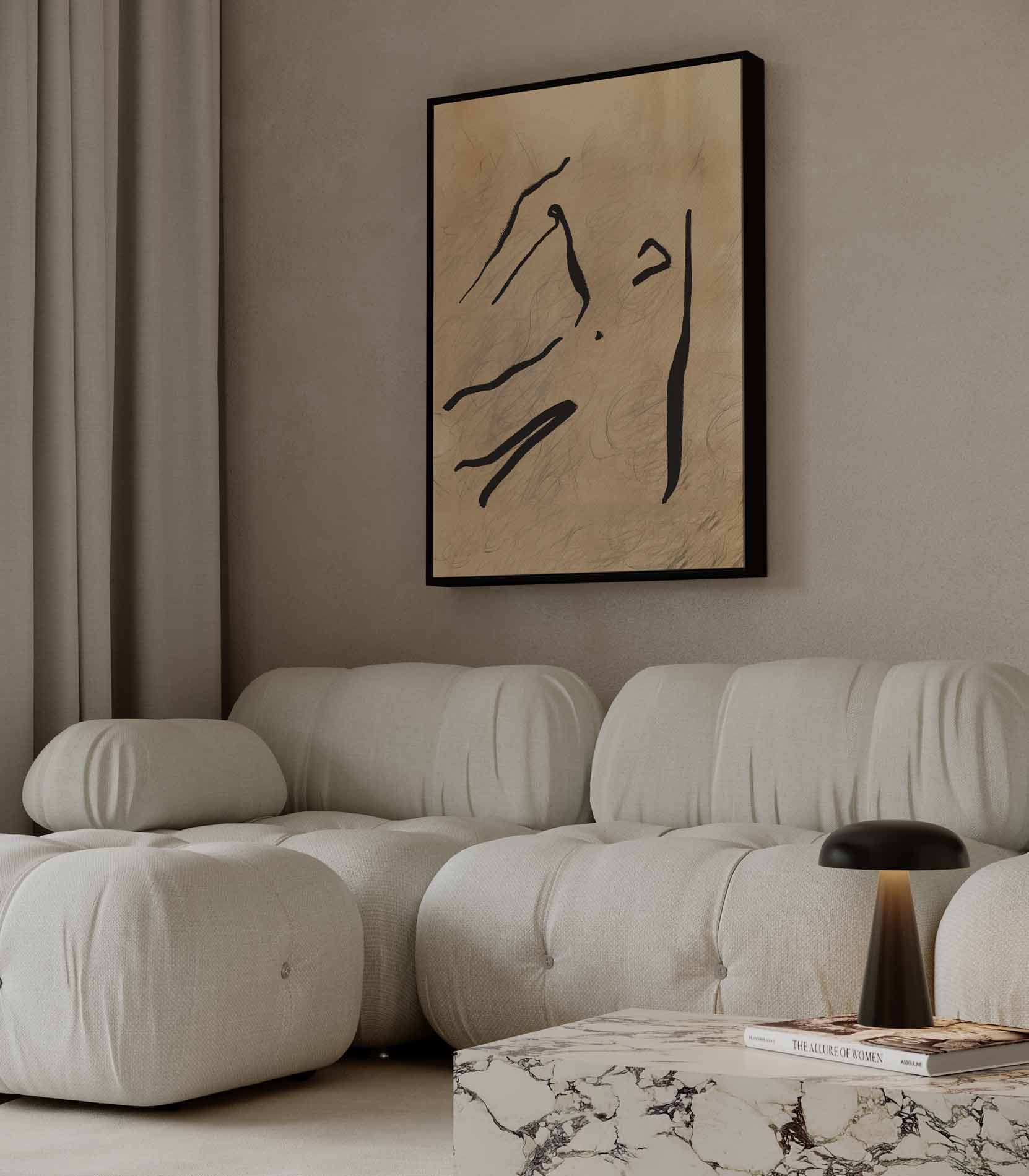 Elegante Lijnen Kunstwerk-canvas-dibond-plexiglas-wanddecoratie-WallArtistic