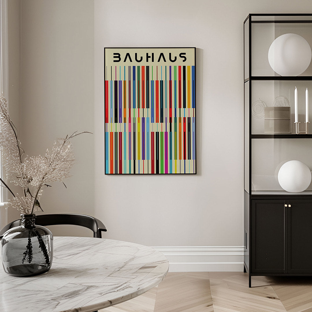 Kleurrijke lijnen Poster