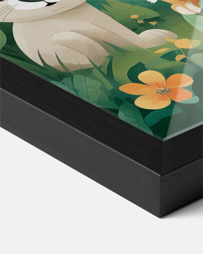 Speelse Jungle Dieren Poster-WallArtistic
