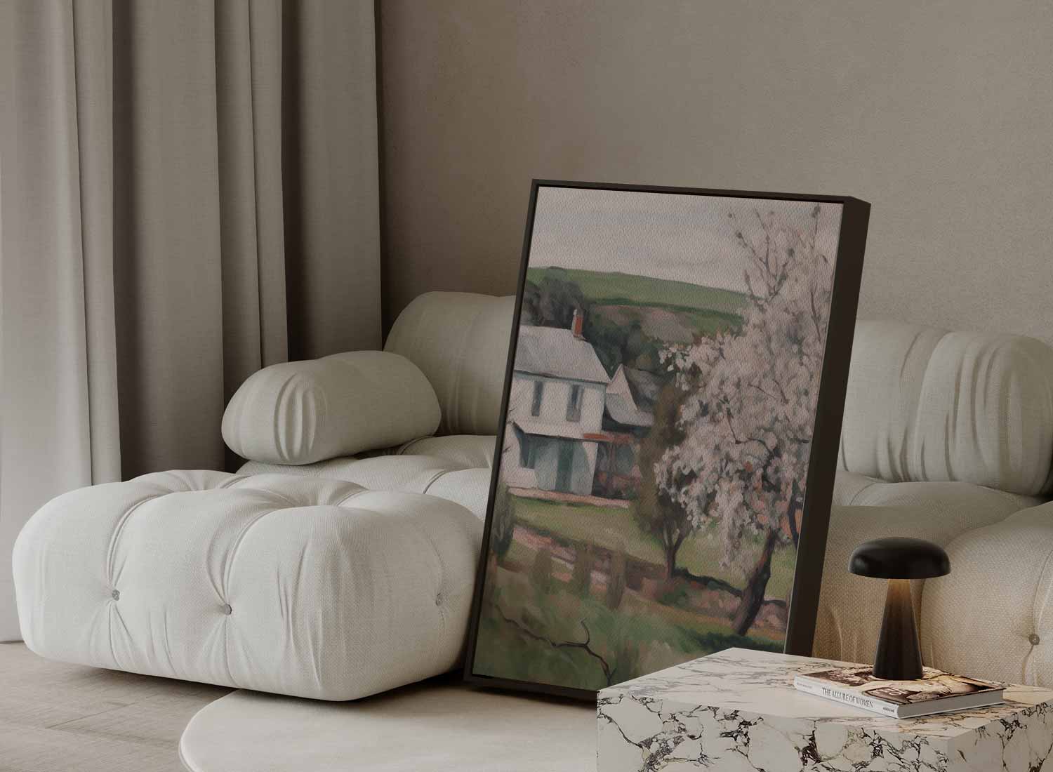 Voorjaar op het Platteland Kunstwerk-canvas-dibond-plexiglas-wanddecoratie-WallArtistic